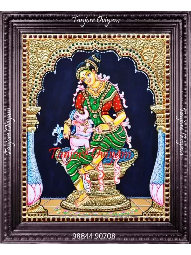 Ganesh Parvati Painting 